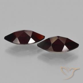Pedras preciosas de Granada Piropo vermelho escuro natural de 4.55 ct, Marquesa, VVS-VS