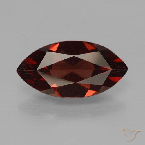 Granada piropo vermelho natural 1,82ct, marquise, VVS-VS
