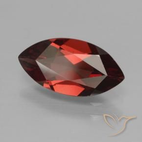 Granada piropo vermelho natural 1,82ct, marquise, VVS-VS