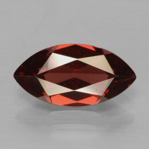 Granada piropo vermelho natural 2,11ct, marquise, VVS-VS