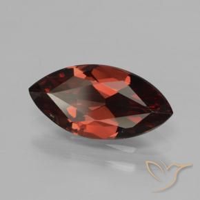 Granada Piropo Vermelho escuro Natural 1.80ct, Marquesa, VVS-VS