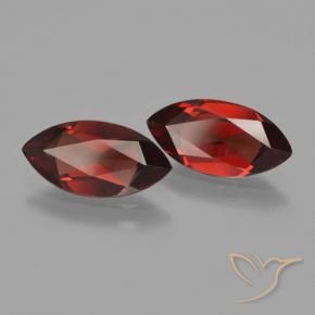Pedras preciosas de Granada Piropo Vermelho escuro natural de 3.61 ct, Marquesa, VVS-VS