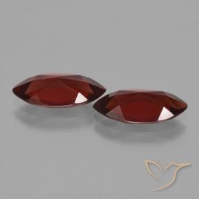 Pedras preciosas de Granada Piropo Vermelho escuro natural de 3.61 ct, Marquesa, VVS-VS