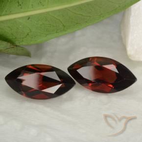 Pedras preciosas de Granada Piropo Vermelho escuro natural de 3.68 ct, Marquesa, VVS-VS