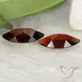Pedras preciosas de Granada Piropo Vermelho escuro natural de 3.68 ct, Marquesa, VVS-VS