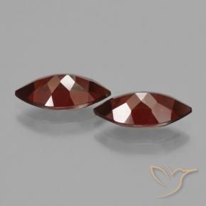 Pedras preciosas de Granada Piropo Vermelho escuro natural de 4.40 ct, Marquesa, VVS-VS