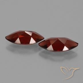Pedras preciosas de Granada Piropo Vermelho escuro natural de 3.84 ct, Marquesa, VVS-VS