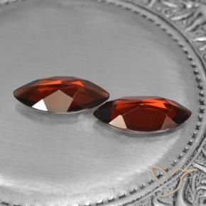 Pedras preciosas de Granada Piropo Vermelho Sangue Profundo natural de 3.56 ct, Marquesa, VVS-VS