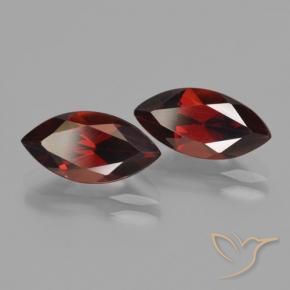 Pedras preciosas de Granada Piropo Vermelho escuro natural de 4.54 ct, Marquesa, VVS-VS