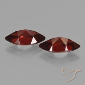 Pedras preciosas de Granada Piropo Vermelho escuro natural de 4.54 ct, Marquesa, VVS-VS