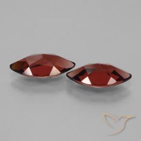 Pedras preciosas de Granada Piropo Merlot tinto natural de 3.91 ct, Marquesa, VVS-VS