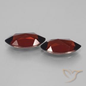 Pedras preciosas de Granada Piropo Vermelho escuro natural de 4.37 ct, Marquesa, VVS-VS