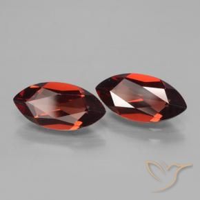 Pedras preciosas de Granada Piropo Vermelho escuro natural de 4.00 ct, Marquesa, VVS-VS