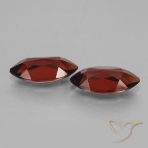 Pedras preciosas de Granada Piropo Vermelho escuro natural de 4.00 ct, Marquesa, VVS-VS