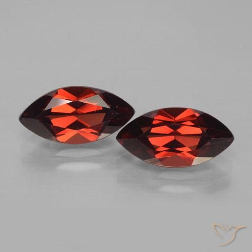 4.45ctw Natural Vermelho Sangue Profundo Granada Piropo, Marquesa, VVS-VS