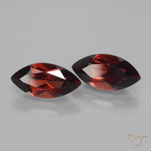 Pedras preciosas de Granada Piropo Vermelho Sangue Profundo natural de 4.45 ct, Marquesa, VVS-VS