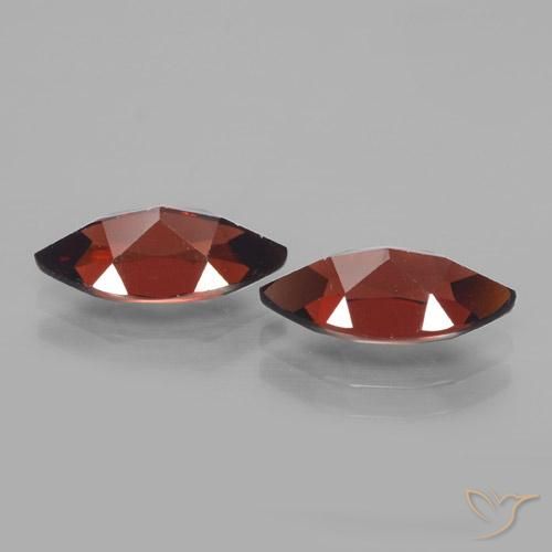 Pedras preciosas de Granada Piropo Vermelho Sangue Profundo natural de 4.45 ct, Marquesa, VVS-VS