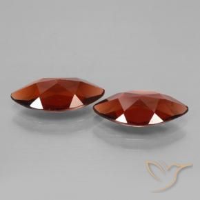 Pedras preciosas de Granada Piropo Merlot tinto natural de 3.94 ct, Marquesa, VVS-VS