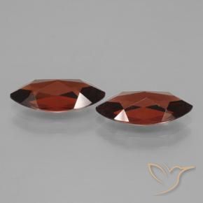 Pedras preciosas de Granada Piropo Vermelho escuro natural de 3.86 ct, Marquesa, VVS-VS