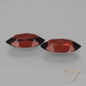 Pedras preciosas de Granada Piropo Vermelho escuro natural de 4.18 ct, Marquesa, VVS-VS