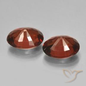 Pedras preciosas de granada piropo vermelho natural de 3,09 ct, corte oval, VVS-VS
