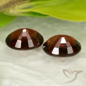Pedras preciosas de Granada Piropo Vermelho escuro natural de 3.26 ct, oval, VVS-VS