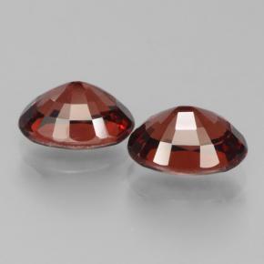 Pedras preciosas de Granada Piropo Vermelho escuro natural de 3.52 ct, Corte Oval, VVS-VS
