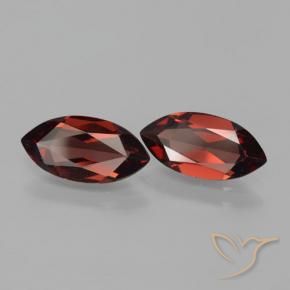 Pedras preciosas de Granada Piropo Vermelho escuro natural de 3.85 ct, Marquesa, VVS-VS