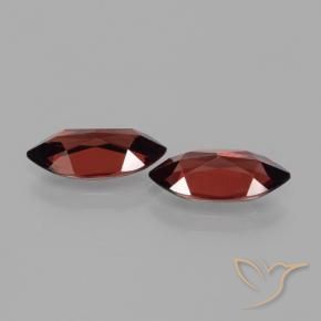 Pedras preciosas de Granada Piropo Vermelho escuro natural de 3.85 ct, Marquesa, VVS-VS