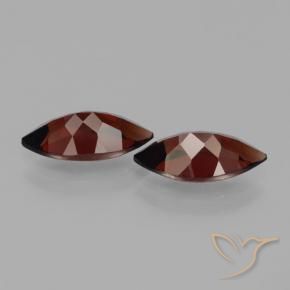 Pedras preciosas de Granada Piropo Vermelho escuro natural de 4.32 ct, Marquesa, VVS-VS