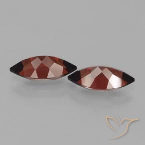 Pedras preciosas de Granada Piropo Vermelho escuro natural de 4.28 ct, Marquesa, VVS-VS