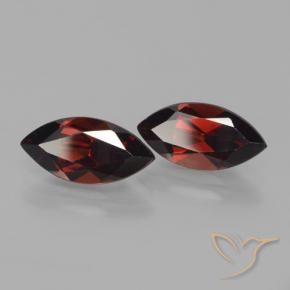 Pedras preciosas de Granada Piropo Vermelho Sangue Profundo natural de 4.55 ct, Marquesa, VVS-VS