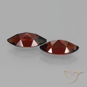 Pedras preciosas de Granada Piropo Vermelho Sangue Profundo natural de 4.55 ct, Marquesa, VVS-VS