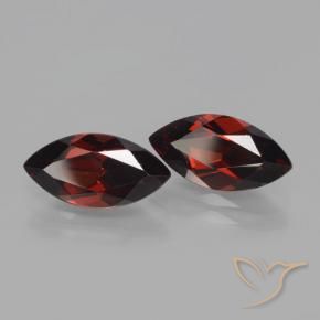 Pedras preciosas de Granada Piropo Vermelho escuro natural de 4.61 ct, Marquesa, VVS-VS