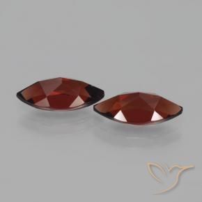 Pedras preciosas de Granada Piropo Vermelho escuro natural de 4.61 ct, Marquesa, VVS-VS