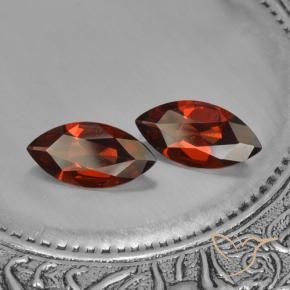 Pedras preciosas de Granada Piropo Vermelho escuro natural de 3.05 ct, Marquesa, VVS-VS