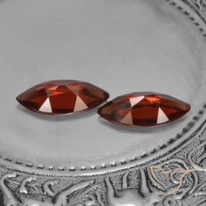 Pedras preciosas de Granada Piropo Vermelho escuro natural de 3.05 ct, Marquesa, VVS-VS