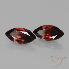 Pedras preciosas de Granada Piropo Vermelho escuro natural de 3.92 ct, Marquesa, VVS-VS