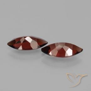 Pedras preciosas de Granada Piropo Vermelho escuro natural de 3.92 ct, Marquesa, VVS-VS