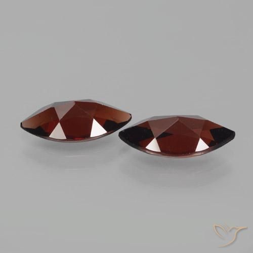 Pedras preciosas de Granada Piropo Vermelho escuro natural de 4.14 ct, Marquesa, VVS-VS