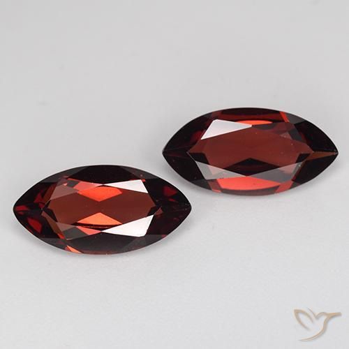 3.78ctw Natural Vermelho escuro Granada Piropo, Marquesa, VVS-VS