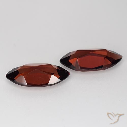 Pedras preciosas de Granada Piropo Vermelho escuro natural de 3.78 ct, Marquesa, VVS-VS