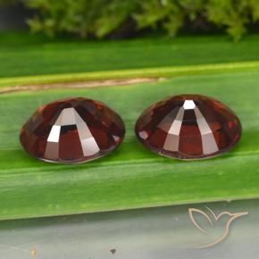 Pedras preciosas de Granada Piropo Vermelho escuro natural de 3.40 ct, oval, VVS-VS