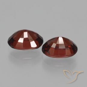 Pedras preciosas de Granada Piropo Vermelho escuro natural de 3.43 ct, oval, VS