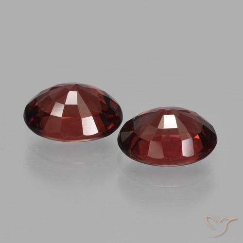 Pedras preciosas de Granada Piropo Vermelho Sangue Profundo natural de 3.35 ct, oval, VVS-VS