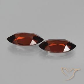 Pedras preciosas de Granada Piropo Vermelho escuro natural de 4.15 ct, Marquesa, VVS-VS