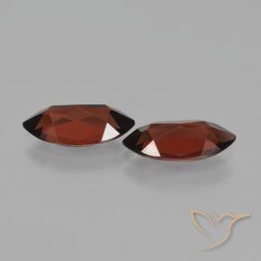 Pedras preciosas de Granada Piropo Sangria Tinto natural de 3.72 ct, Marquesa, VVS-VS