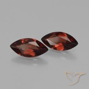 Pedras preciosas de Granada Piropo Vermelho escuro natural de 3.26 ct, Marquesa, VS