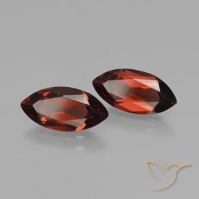 Pedras preciosas de Granada Piropo Vermelho escuro natural de 3.80 ct, Marquesa, VVS-VS