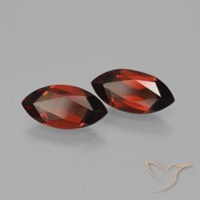 Pedras preciosas de Granada Piropo Vermelho escuro natural de 3.67 ct, Marquesa, VVS-VS